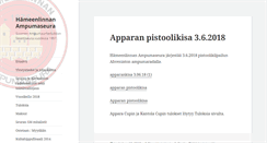 Desktop Screenshot of hameenlinnanampumaseura.fi
