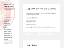 Tablet Screenshot of hameenlinnanampumaseura.fi
